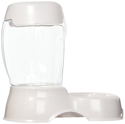 Petmate Pet Caf Feeder, 3 pound capacity, Pearl White