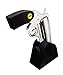 WineOvation Electric Gun Wine Bottle Opener (Simulated Chrome) - Open your Wine Bottle Fast with this New Corkscrew - Great Gift for Gun Enthusiasts and Wine Lovers. Foil Cutter Included.