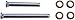 Dorman 38386 Door Hinge Pin And Bushing Kit - 2 Pins And 4 Bushings Compatible with Select Dodge Models