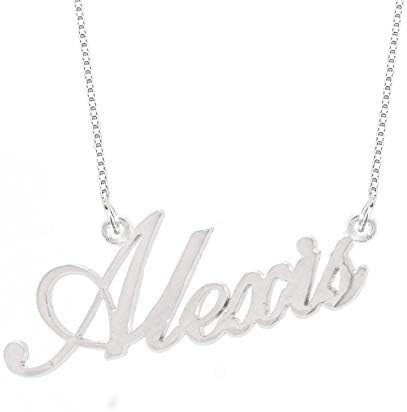 Lutilo 925 Sterling Sliver Custom Name Necklace Personalized Initial Necklaces Pendant Jewelry Gift for Her