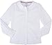French Toast School Uniform Girls Long Sleeve Modern Peter Pan Blouse, White, 6