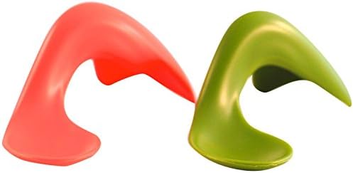 Kizingo Kids Right-handed Toddler Spoons - 2 Pack, Peas, Carrots