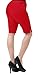 Hybrid & Company Super Comfy Stretch Bermuda City Shorts B43308X Red 14