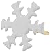 Creative Impressions Painted Metal Paper Fasteners 50/Pkg, Snowflakes - White