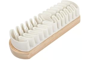 Sakerplus Rubber Shoe Brush, Shoe Brush Eraser, 2-in-1 Cleaner with Rubber Brush Head, Easy-to-Clean Enhanced Dust-Absorbing Texture Design, Safe for Nubuck, Flocked & Matte Leather(1 Pcs)