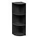 IRIS USA 3-Tier Corner Curved Shelf Organizer, Black