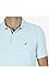 Nautica Men's Classic Short Sleeve Solid Polo Shirt Shirt, Harbor Mist, Large