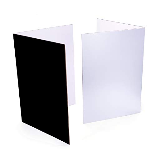 2-PCS-Light-Reflector-3-in-1-Photography-Reflector-Cardboard-A4-12x8-Inch-Size-Folding-Light-Diffuser-Board-for-Still-Life-Product-and-Food-Photo-Shooting-Black-Silver-and-White-2-Pack