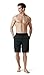 Tesla TM-MSB01-BLK_X-Large Men's Swimtrunks Quick Dry Water Beach MSB01