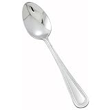 Winco 0005-01 Dots Mirror Finish S/S Teaspoon - Dozen