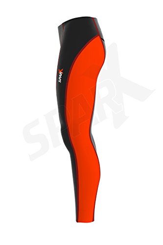 Sparx Super Roubaix Thermal Cycling Tight Bike Bicycle Pants Cool Max Padded (XL, Black/Red)