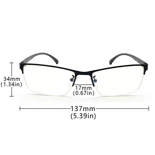 1 ANRRI+Computer+Eyestrain+Semi+Rimless+Eyeglasses