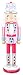 Needzo Pink Nutcracker Christmas Figure with Cake Hat, 14 Inch