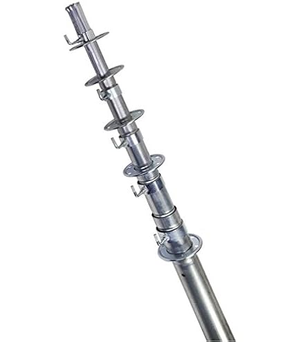 EASY-UP Easy Up 27' 7'' Telescoping Mast - TV WiFi HAM Antenna Push Up Pole