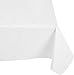 Carnation Home Fashions Vinyl Tablecloth with Polyester Flannel Backing, 70-Inch Round, White