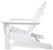 POLYWOOD AD7030WH Classic White Oversized Curveback Adirondack Chair