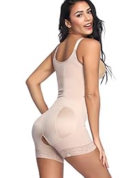 Sweetlover - Corsé sin costuras con cremallera ajustable para mujer