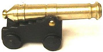 Miniature 24 Pounder Naval Cannon w/ Simulated Wheels