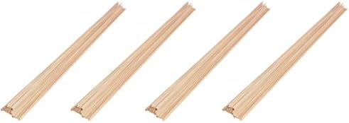 Pitsco Education 52734 Balsa Wood, 1/8" x 1/8" x 36" (Pack of 50) (4-(Pack of 50))