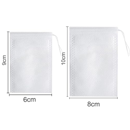 Arabest Disposable Tea Filter Bags, 400pcs Safety and Environmental Food-grade Drawstring Tea Bags, Natural Tea Filter Bags for Loose Tea, Tea Strainer Suitable for Tea, Coffee, Spice (8x10cm)