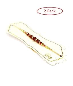 Amazon.com: 2 Set Rakhi for Bhaiya, Bhabhi on Indian Rakhi