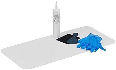 Tub/Shower Floor Repair Kit, 22 in W x 40 in L, White