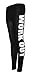 Forever Womens Side Slogan Printed Stretchy Leggings Trousers