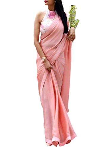 Lady Queen with S F Silk,Satin border Lace Digital Printed With Blouse Saree