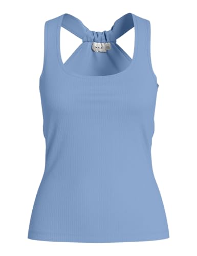 Vila Vinimeo U-Neck S/L Top/LC, Frozen Fjord, S