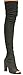 CAPE ROBBIN FF92 Women's Over The Knee Peep Toe Stacked Heel Boots Half Size Big