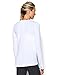 Under Armour Women's HeatGear Armour Long Sleeve Shirt, White/Metallic Silver, Small