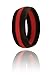 Men's Silicone Wedding Band Ring | Hypoallergenic | Waterproof | Medical Grade Silicone | Athletes, Laborers, Crossfit, Firefighters, Etc. (black/red/black, 11)