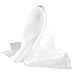 Royal Silk Fine White Silk Twill Pocket Square 100% Silk - Full-Sized 17