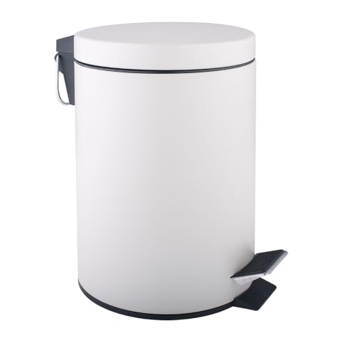 Lixeira com Balde e Pedal Brinox Standard 3 Litros Branco