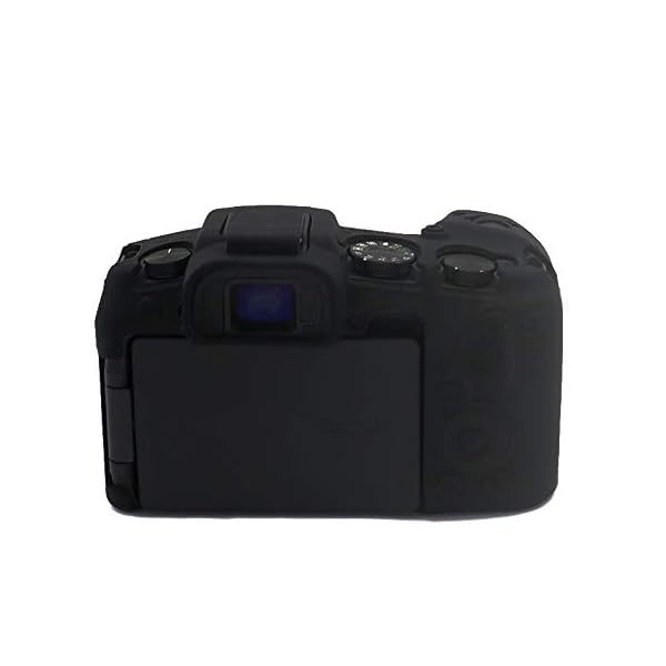 fittings4you Silikon Tasche Etui kompatibel mit Canon EOS R Kameratasche schwarz CC2220a – Bild 3