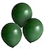 TOKYO SATURDAY 12 Inch Dark Black Green Latex Balloons - 50 Pack Jungle Theme Decoration Thick Helium Quality - For Wedding, Bridal, Baby Shower, Birthday Party, Arch Garland for men women