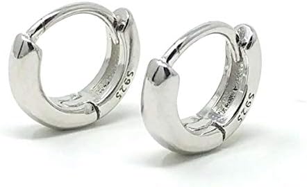 Puente Silver925 刻印あり 10ｍｍ 18g ピアス シルバー925 両耳セット シンプル プラチナメッキ フープピアス フープ リング リングピアス メンズ レディース シルバー 銀色 小さめ 小ぶり わっか アレルギー対応