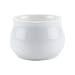 T4U 2.75 Inch Ceramic White Jar Shape Design Succulent Plant Pot/Cactus Plant Pot Flower Pot with Free Bamboo Tray/Container/Planter White