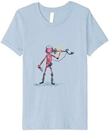 unisex-child Metal Detectorbot Detects Serious Metal T-Shirt 6 Baby Blue
