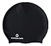 Long Hair XL Swim Cap - Silicone Swimming Cap for Dreads, Afros, Dreadlocks, Braids - Keep Hair Dry While Bathing - Gentle, Doesn't Pull (Black, Large)