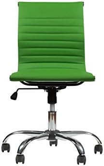 Mid-Back Leather Office &amp; Home Conference, Desk, Task Chair MZN-6160 (GREEN)