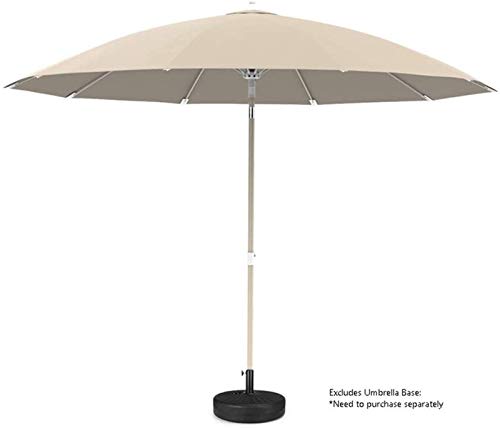 CCLLA Outdoor Sonnenschirme Patio Deluxe Outdoor Markt Regenschirm mit Neigung, versetzter Sonnenschirm für Pool, Deck… – Bild 3