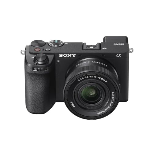 Sony Alpha 6700 – APS-C Interchangeable Lens Camera with 26 MP Sensor, 4K Video, AI-Based Subject Recognition, Log Shooting, LUT Handling and E PZ 16-50mm F3.5-5.6 OSS II Zoom Lens, ILCE6700K/B
