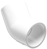 GF Piping Systems PVC Pipe Fitting, 45 Degree Elbow, Schedule 40, White, 1" Slip Socket