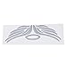 Decal Auto - TOOGOO(R) 3D Chrome Angel Wing Sticker Decal Auto Car Emblem Decal Decoration Color Silver