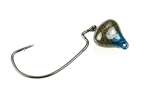 Strike King (JSH34-108) Mark Davis Jointed Structure Jig Head Fishing Lure, 108 - Blue Craw, 3/4 oz, Swinging Head Style
