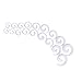 9 Pairs White Ear Stretcher Expander Plugs Acrylic Spiral Taper Tunnel