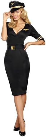 Amazon.com: Music Legs Mile High Club Stewardess Adult Costume (S