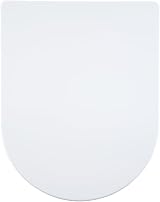 AQUALONA Premium Thermoplastic Toilet Seat D Shape Soft Close White