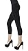 D&K Monarchy Black Plus Sized Capri Leggings